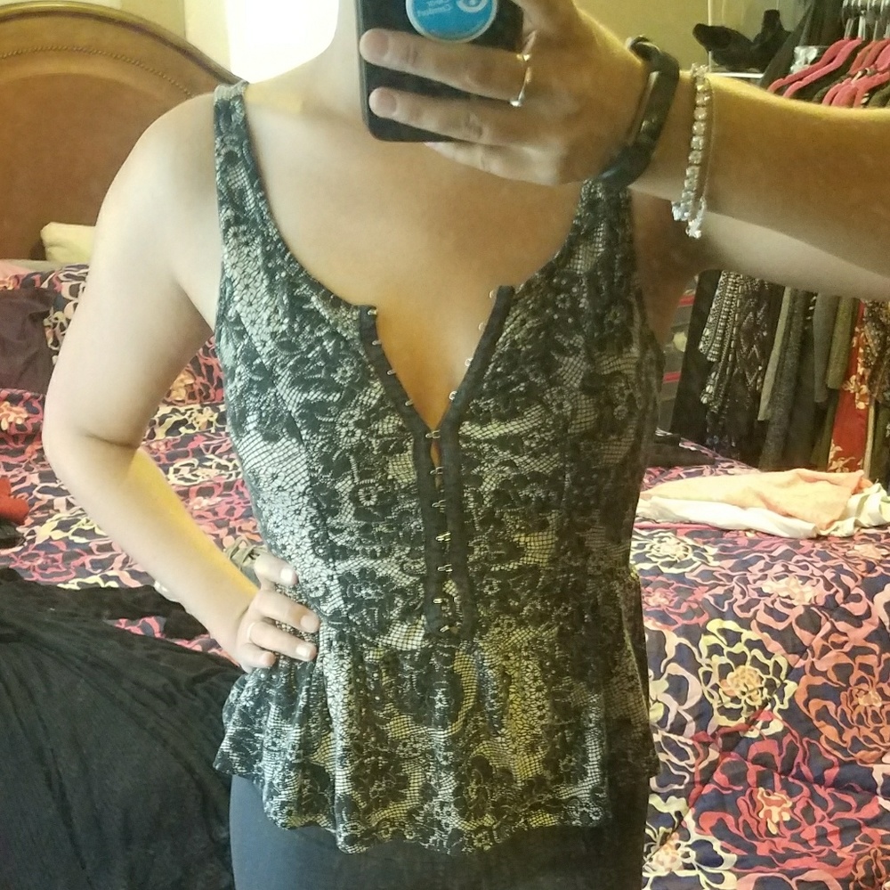 Kirra peplum with adjustable opening